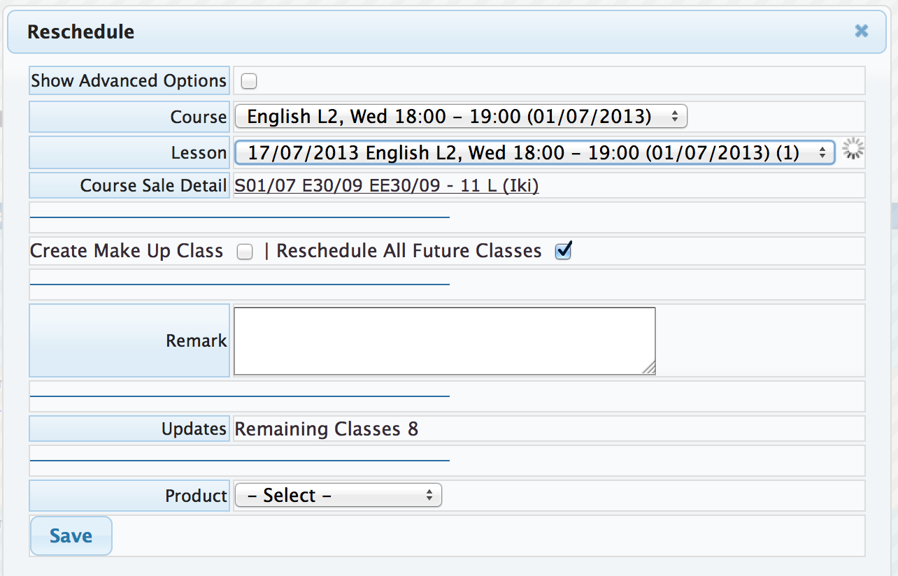 reschedule